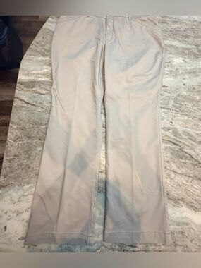 Lee Khaki Pants Womens 18 Short Stretch Straight Leg Work Casual Beige